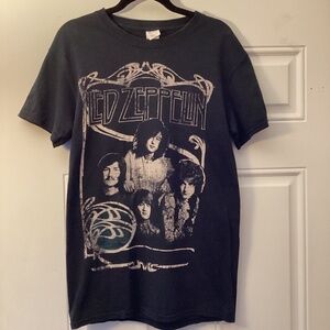 LED ZEPPELIN Short Sleeve Graphic Band Tee Shirt